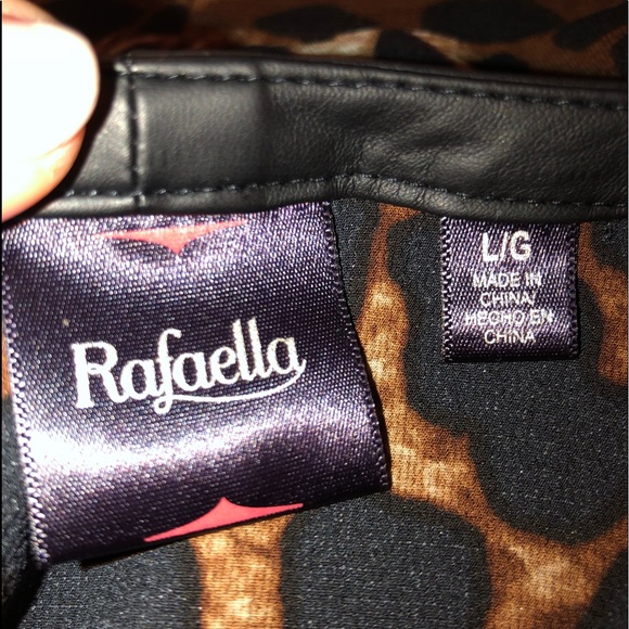 Rafaella NWOT Cheetah Print Women’s Top- Size L - Picture 8 of 8